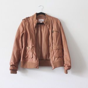 Faux leather jacket